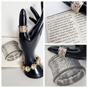 Meditation Ring * Silver / Gold / 7/8